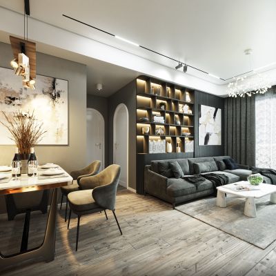 THIẾT KẾ NỘI THẤT CĂN HỘ ONE VERANDAH - ANH HUÂN