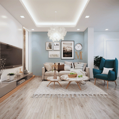 Thiết kế nội thất nhà chị Thu